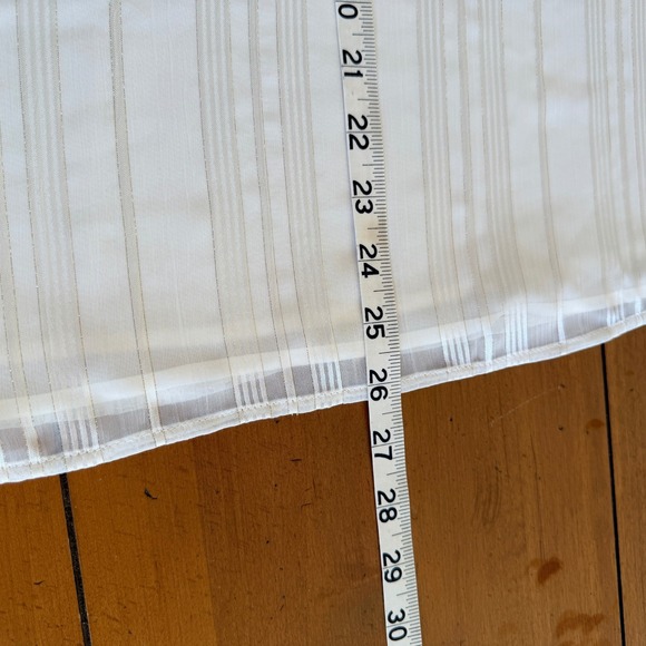 Calvin Klein White Stripe Ruffle Lightweight Sleeveless blouse - Picture 8 of 8